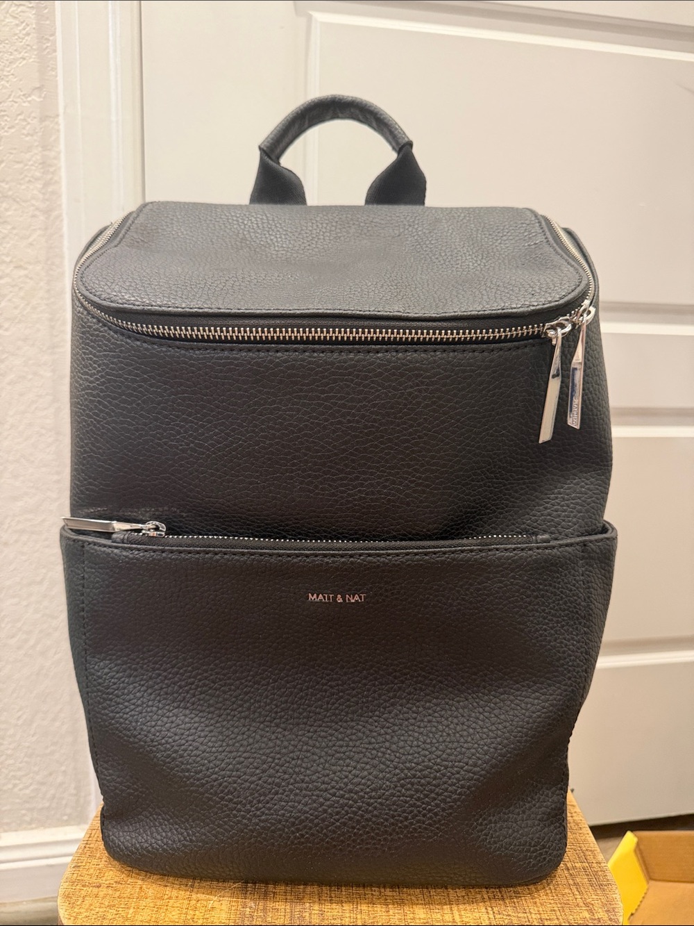Matt & Nat BRAVE Purity Vegan Leather Backpack Black